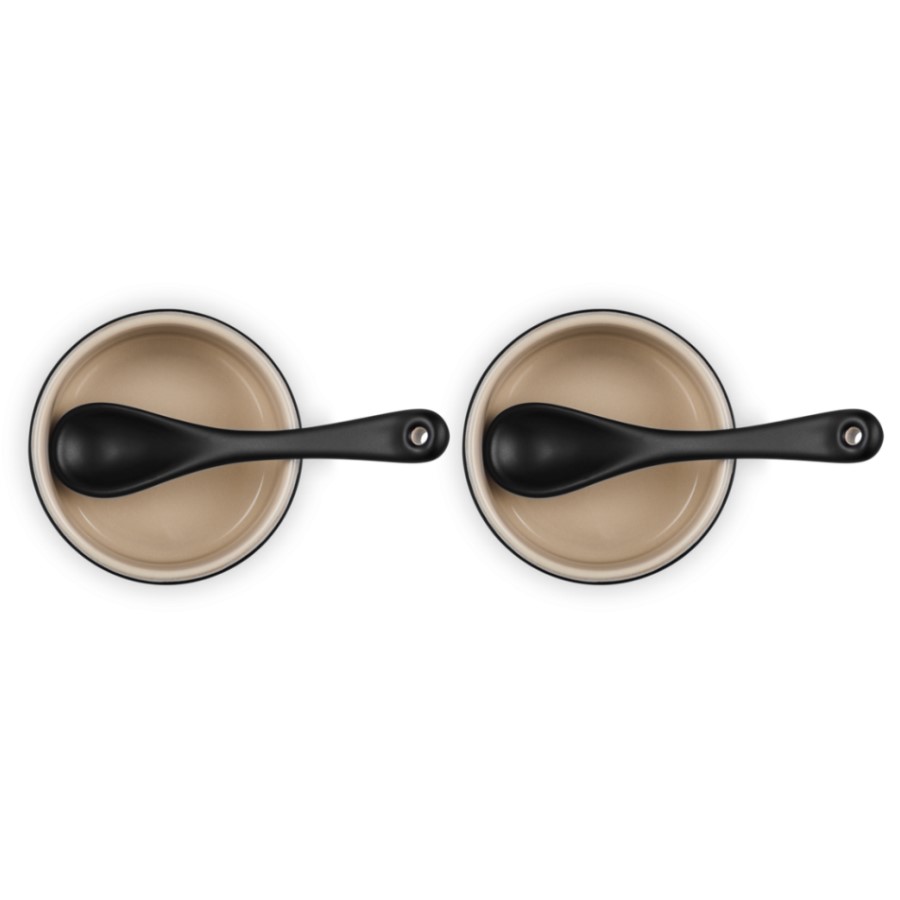 additioanl image for  Le Creuset Set of 2 Condiment Pot S/Blk. 